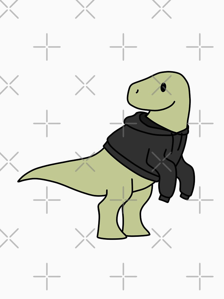 T-rex in a Hoodie by EmerestArt
