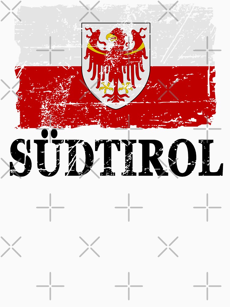Flag of South Tyrol - Flag of Südtirol - Vintage look by Port-Stevens