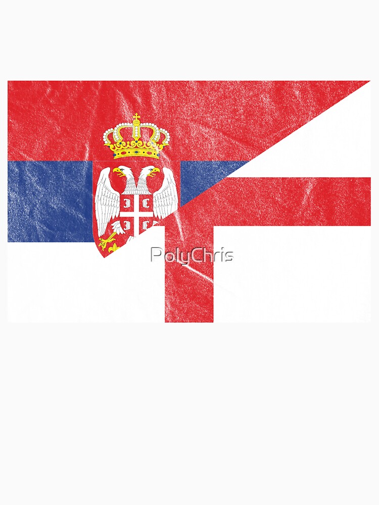 England Serbia Flag by Carl's Clothing