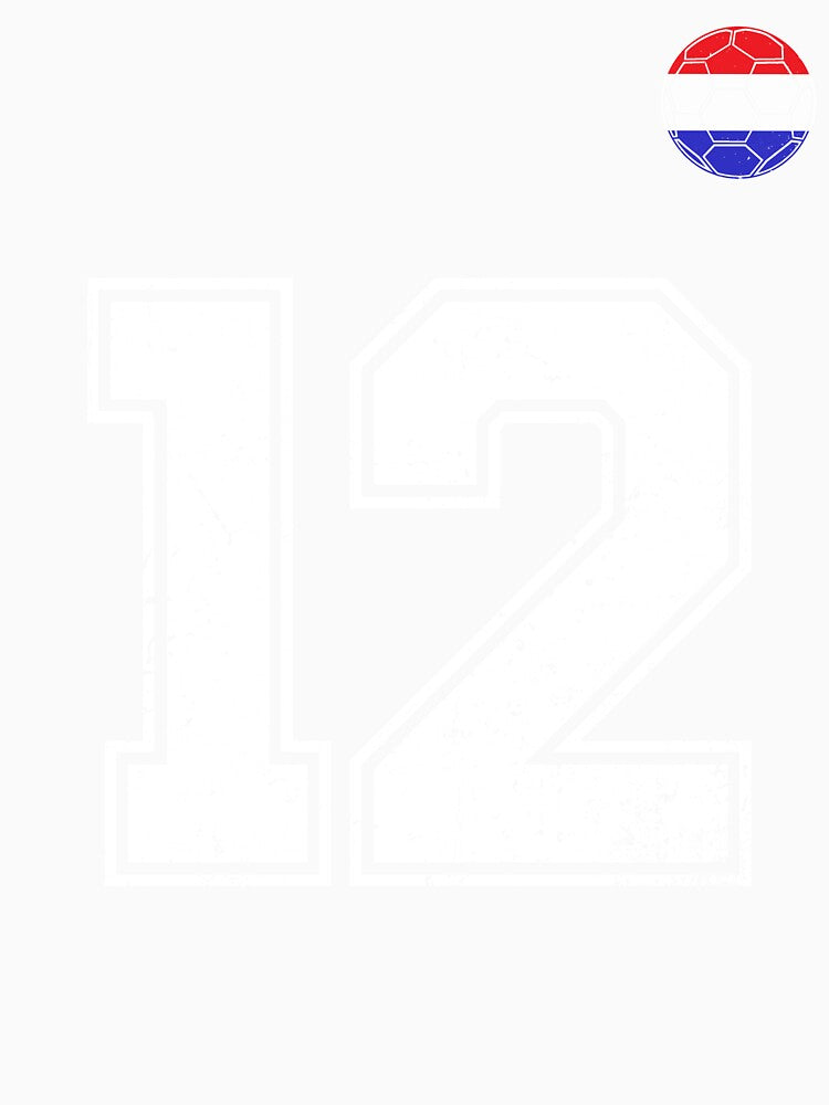 Netherlands Soccer Number 12 Vintage Sports Fan by LiviuGligoros