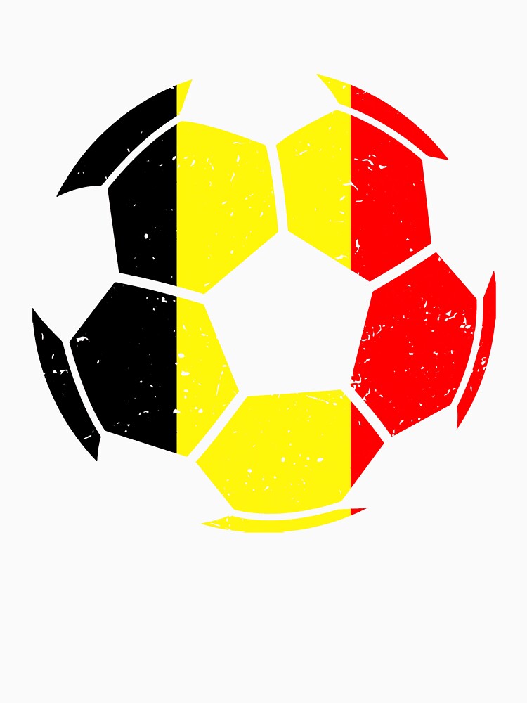 Belgium Soccer Ball Flag Jersey Football Fan by GabrieSketcham