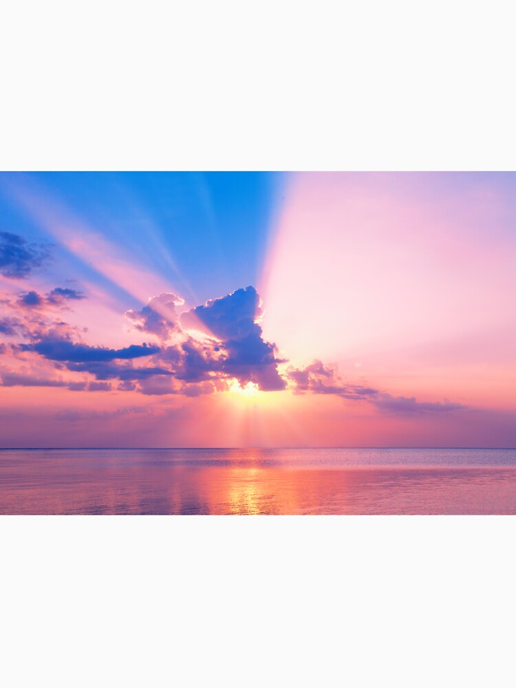 Cotton Candy Pink Ocean Sunset, Pink Beach Sunset by newburyboutique