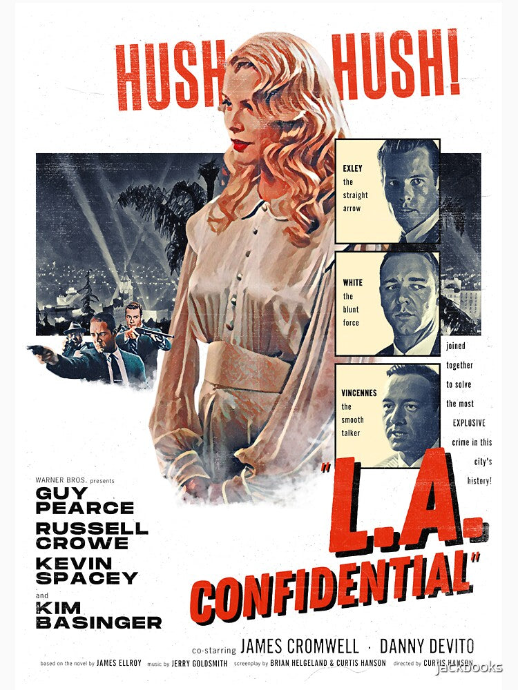 L.A. Confidential (1997) retro poster design by jackbooks