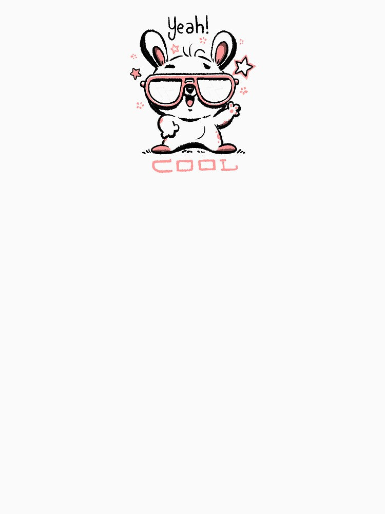 yeah! cool - cute chubby cartoon bunny rabbit by hayrpictures