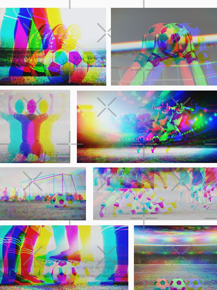 Soccer Field Photo - Ultimate Hypebeast Trippy Split Design For Any Coach, Leader Or Soccer Player by Vibbin4Life33