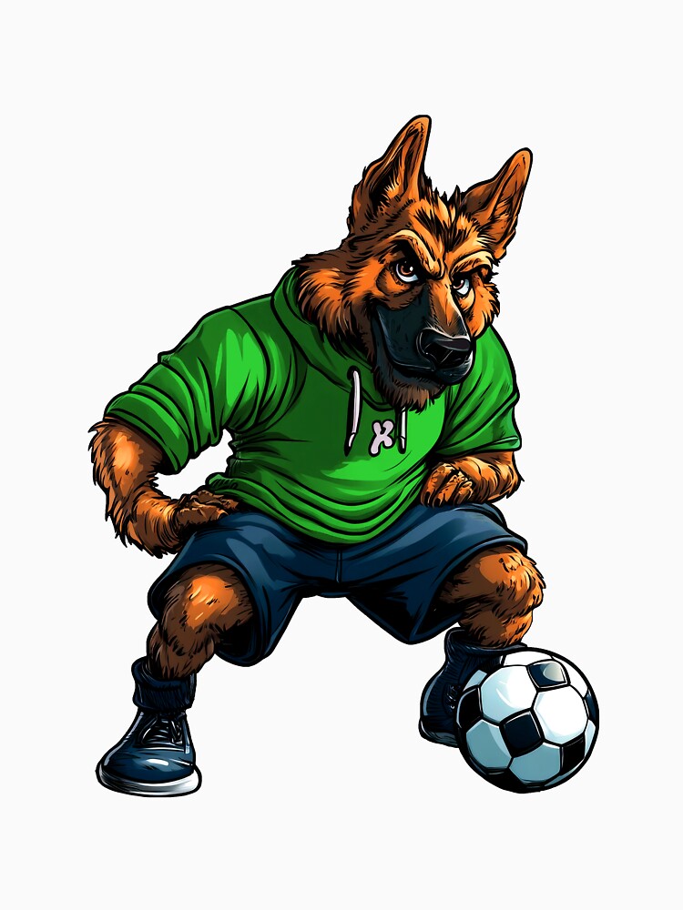 German Shepherd footballer by Soulskier