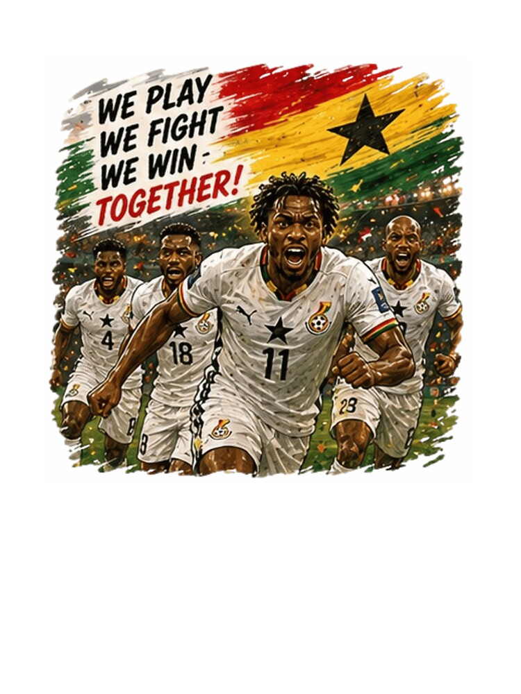 Ghana World Cup 2026 Soccer Fan Design by Pixanova