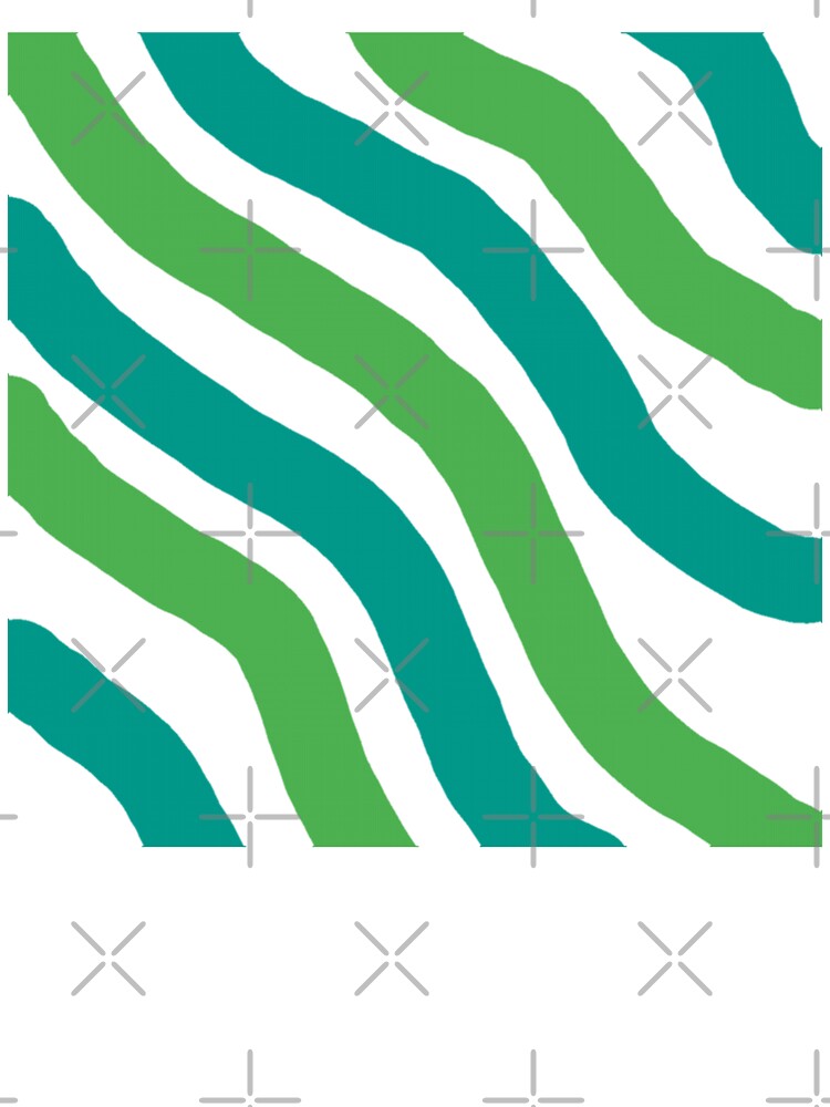 Emerald Tide Stripes by Khanworld