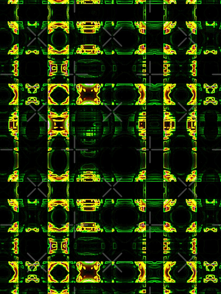 Alien Tartan by ozcushionstoo