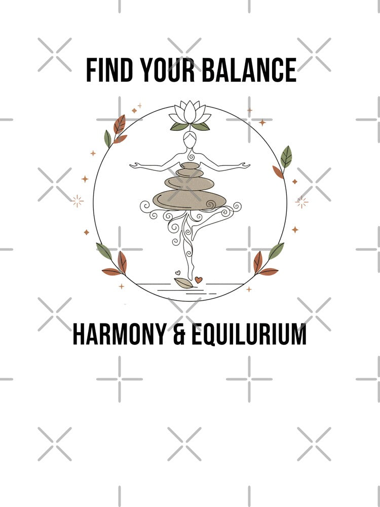 Find Your Balance Minimalist Tee | Harmony & Equilibrium Zen Wear by MINIMA.LIGN