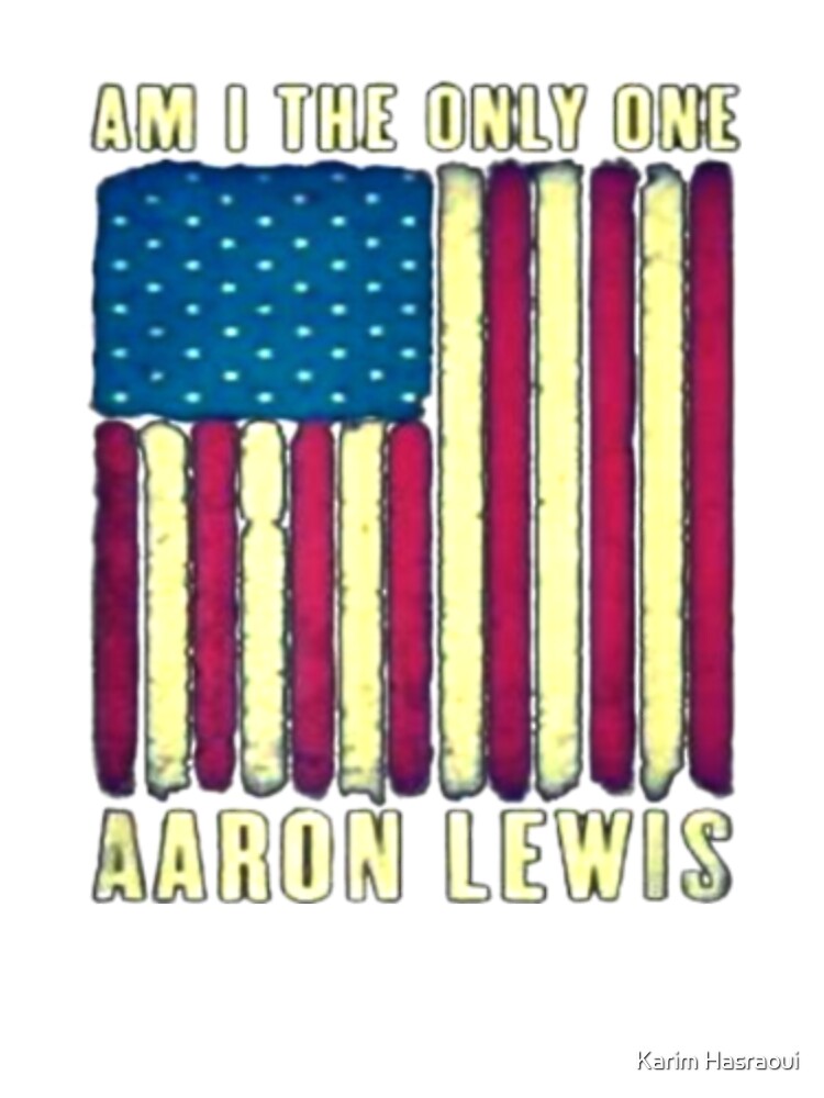 Am I The Only One Aaron Lewis American Flag Vintage T Shirt by Karim Hasraoui