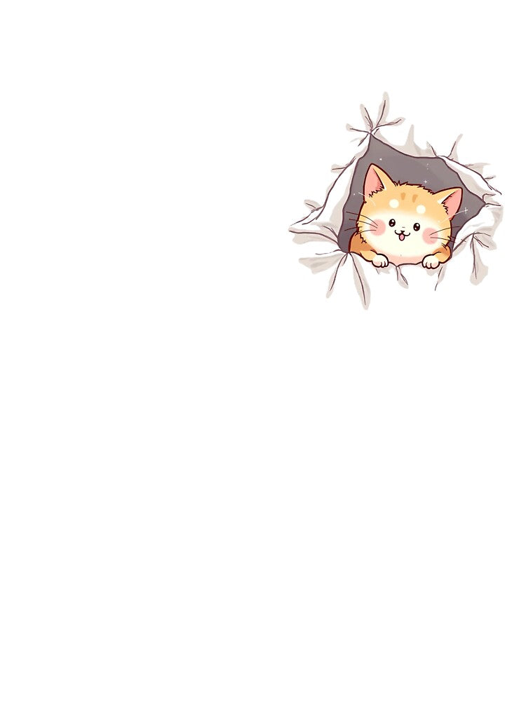 Cat peeking by Inklivion