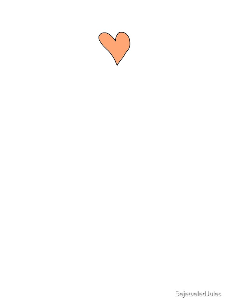 Soft Orange Heart by BejeweledJules