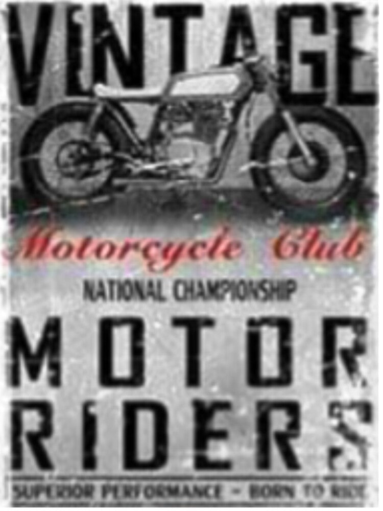Motorcycle Club Printed T-shirt by storeInsight