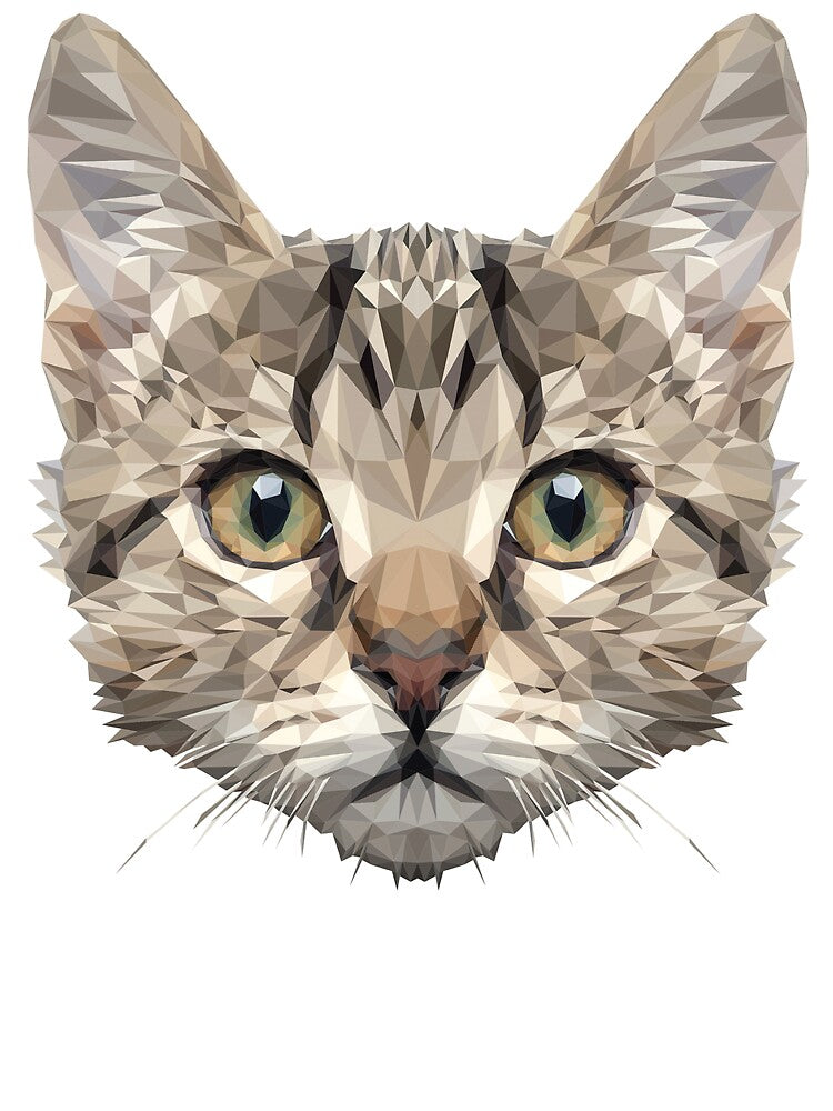 Cat Head Polygon 2 by Fairyjam