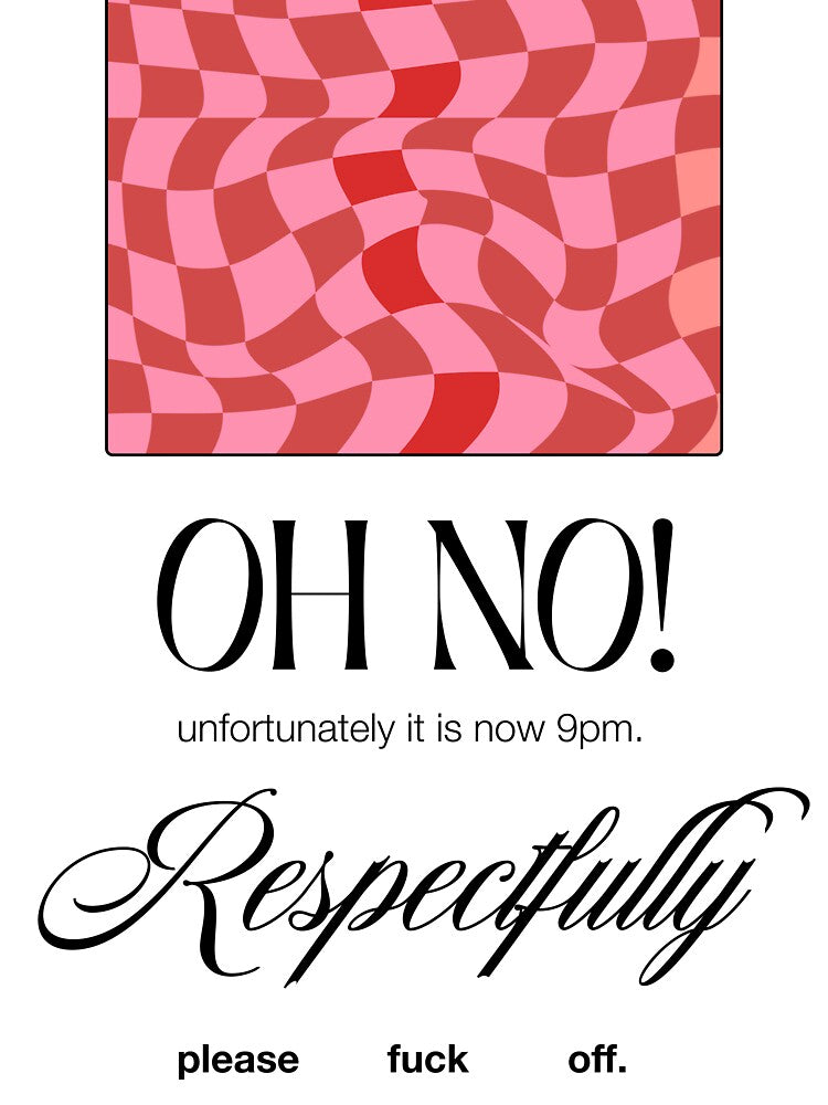 OH NO! (pink alt) | Cerulean Creative by Cerulean Creative