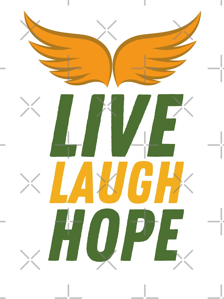Live Laugh Hope - Short Motivational Quotes | Colorful Stylish Hope Typography by Delandor