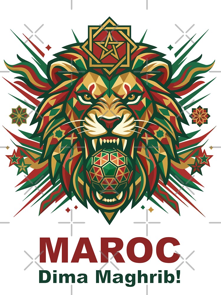 World Cup Morocco Football Lion by MarcV88