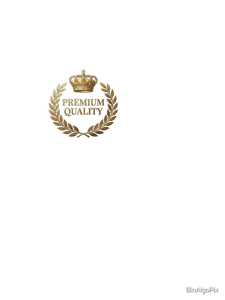 Premium Quality Laurel Crown Gold Badge by BinAlgoPix