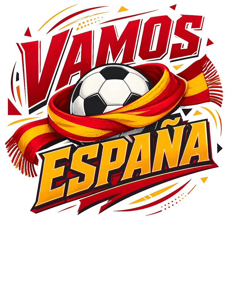 Spain Soccer Vamos España Fan Graphic by Artmares