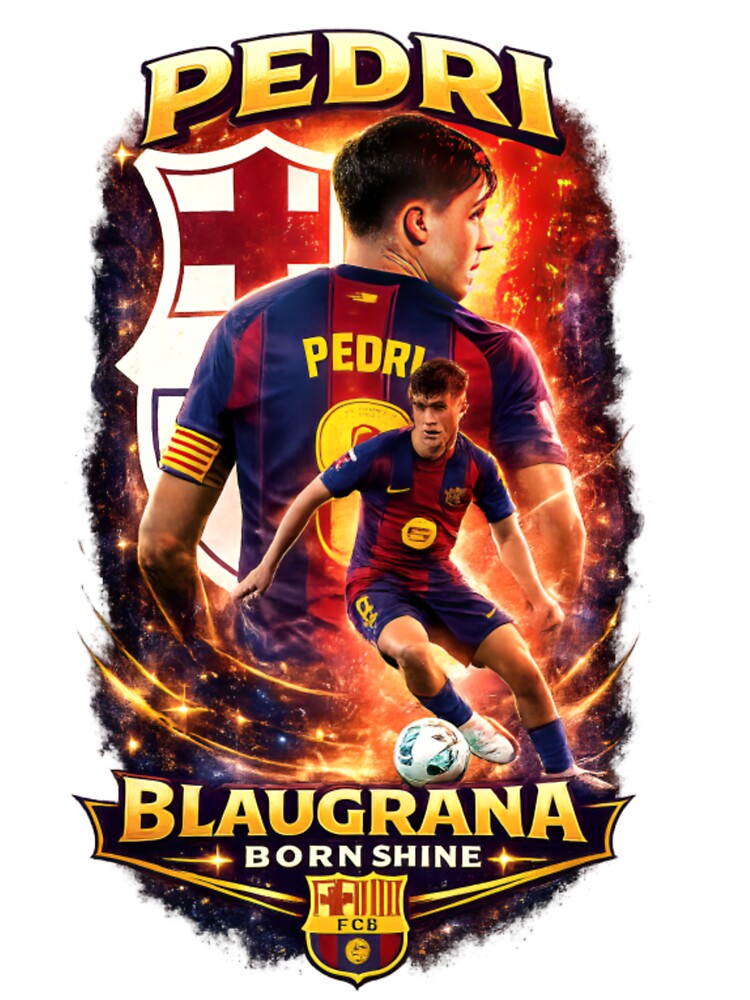 Pedri Blaugrana Wonder Kid Vintage Football Fan by CatLovers Studio