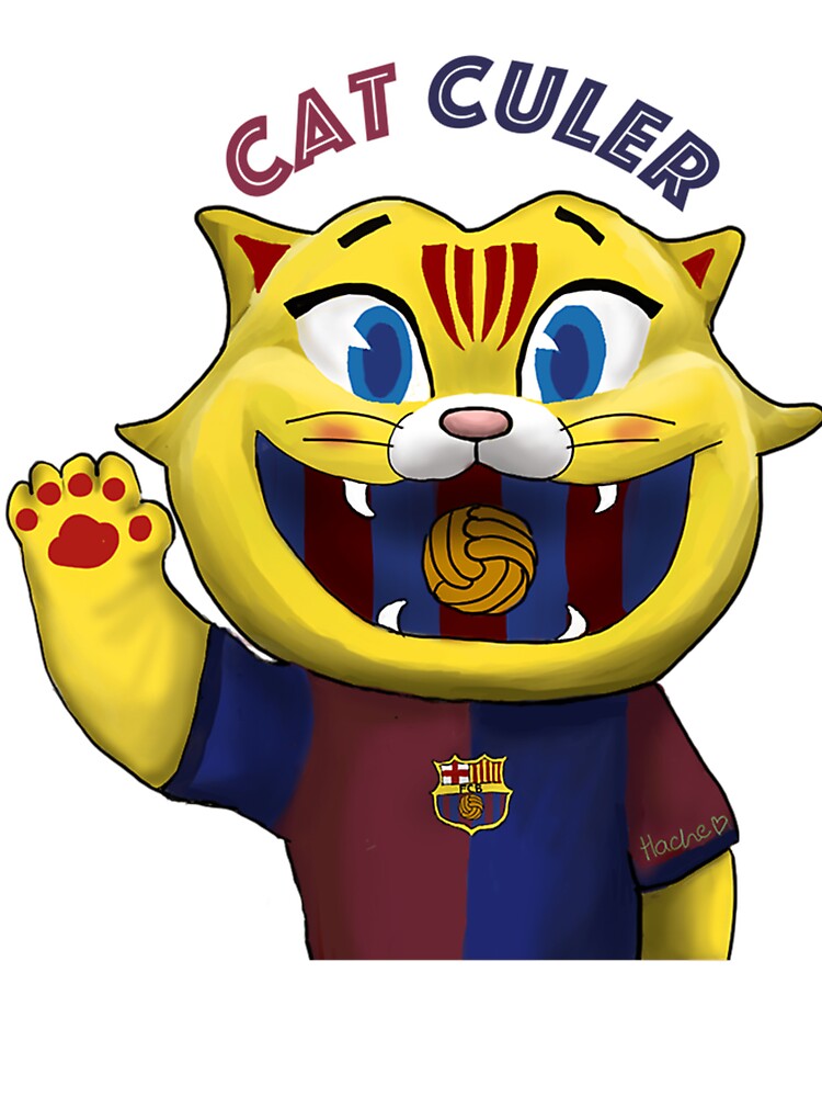 Cat Culer Fcb Mascot With Font by FarisLejla