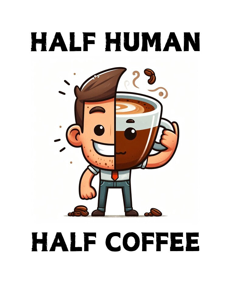 Half human half coffee by NanaCrafted