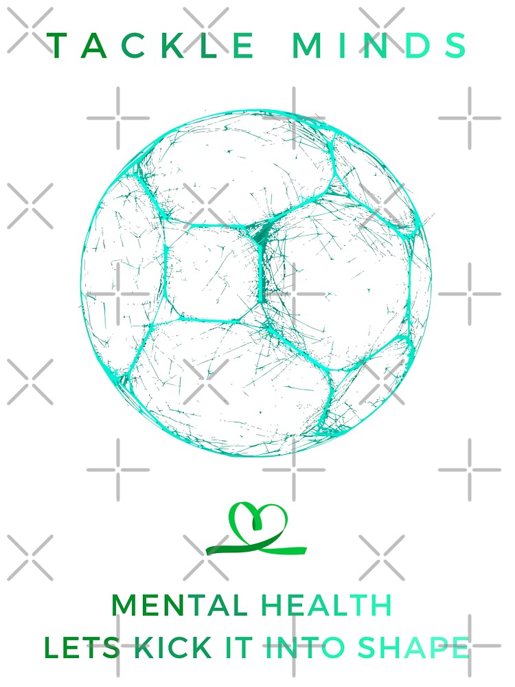 soccer, football and sport for Mental Wellness and mental health support by snarkoriginals