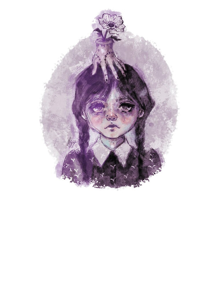GOTH GIRL FLOWER HAND SOFT PINK PASTEL GOTH by melyverso
