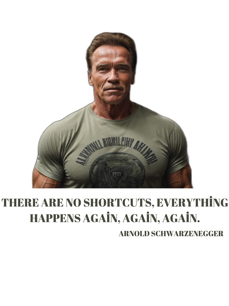 Motivation Monster - Express Your Style with Arnold's Inspiring Message by mertesmen