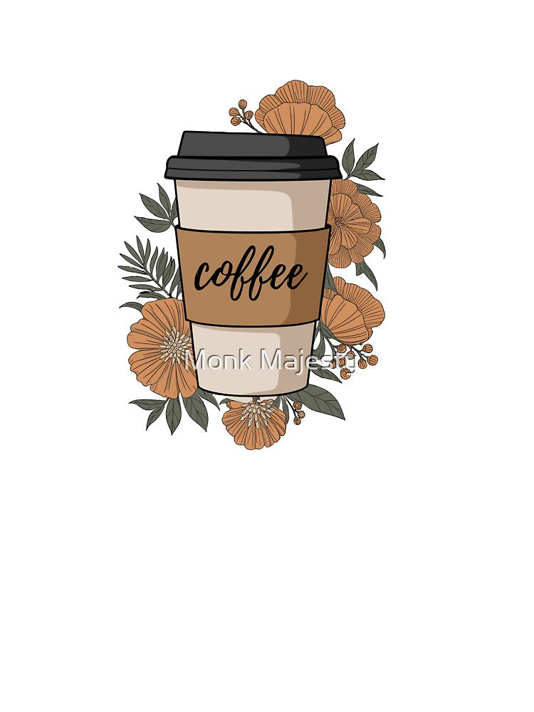Coffee cup art with the scent of nature by Monk Majesty