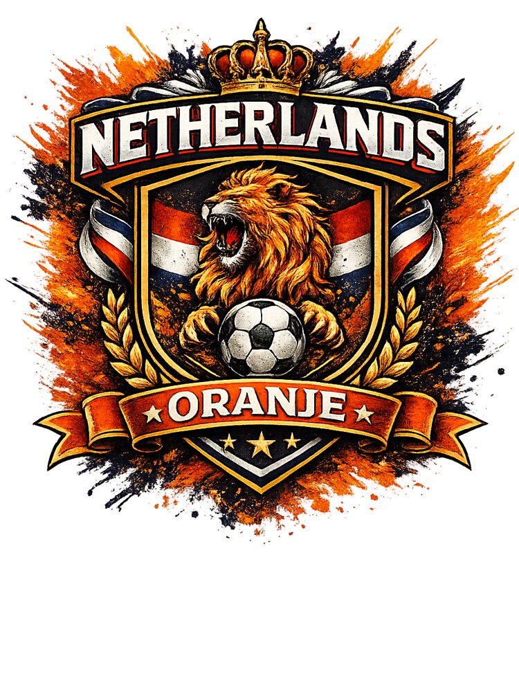 Netherlands Oranje Football Fan Design by EMYWAMZGLOBAL