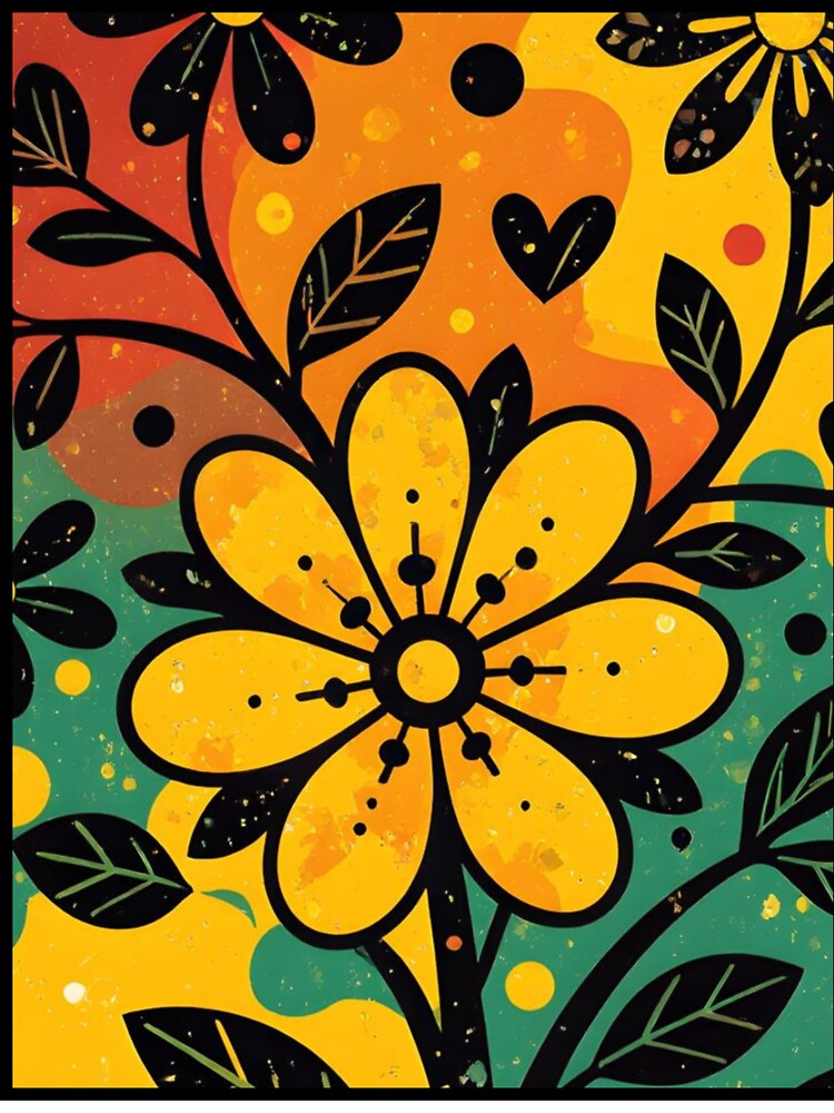 Flower modern art by ItsAllYellow