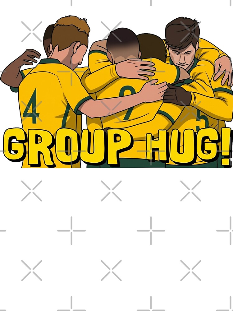Australia Soccer Group Hug by clintang