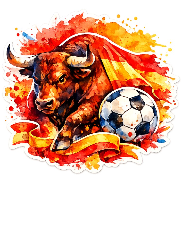 Spanish bull and soccer ball by Modefissi