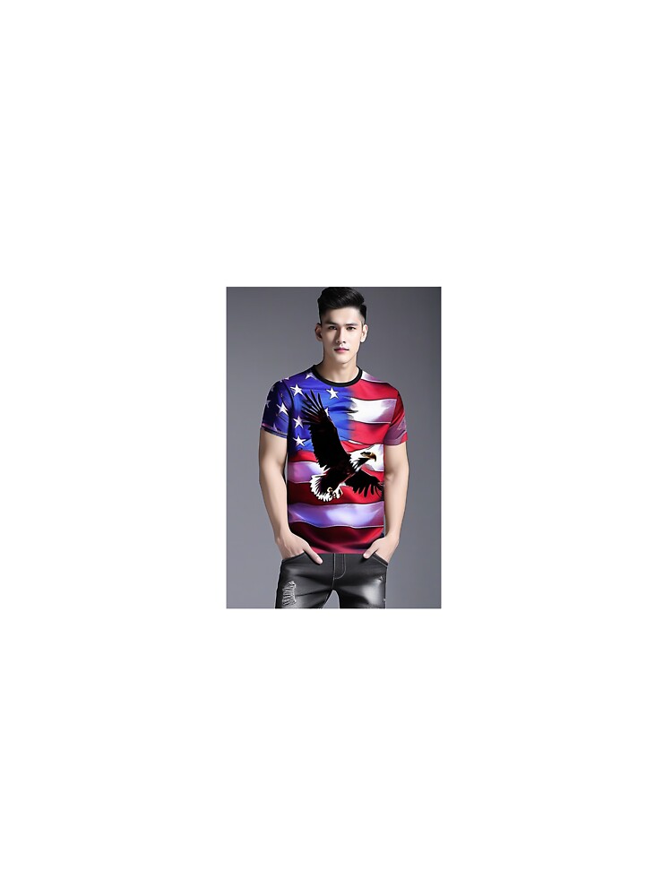 Eagle 3D Print Men's Shirt for Summer Holidays by Chukszy1