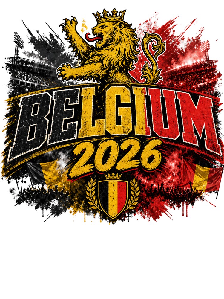 Belgium 2026 Football World Cup Glory | Red Devils Fan Supporter Shirt by rushaib