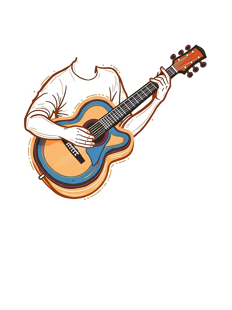 Guitarist playing guitar by Inklivion