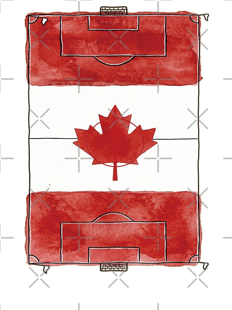 Vintage Canada Soccer Field Flag. by EunsooLee