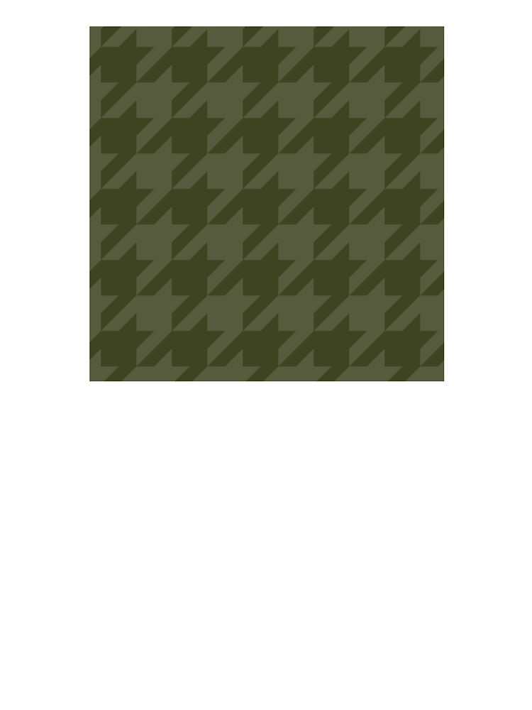 Forest Moss Houndstooth by curtjankadesign