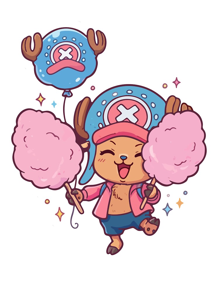 Cute kawaii character with cotton candy by Koikts