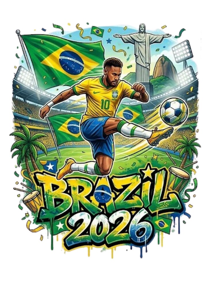 World Cup 2026 Brasil Soccer Merch | Football Fan Gear |Brasil Sports Apparel Tee|  Brazil independence Day |Soccer worldcup ChampionshipSoccer World ver 1ver 1 by CosmicNook1
