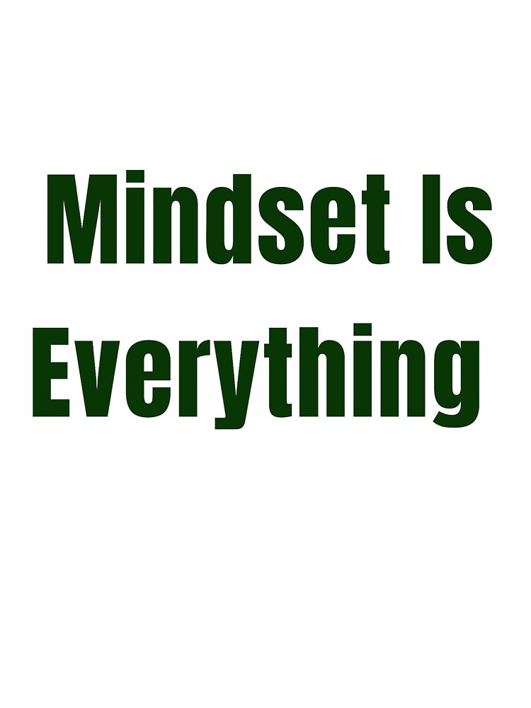 Mindset is Everything – Motivational Fitness Quote by FitAuraStudio