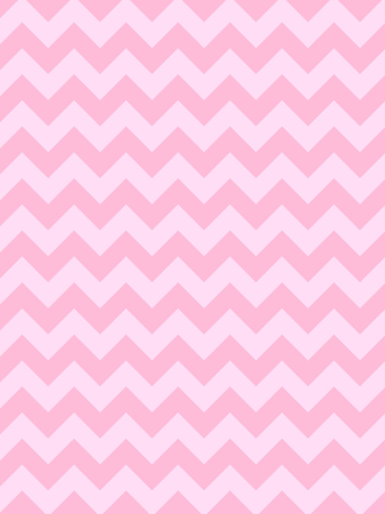 Pink Lace Pink and Cotton Candy Pink Horizontal Zigzags by ColorsPatterns