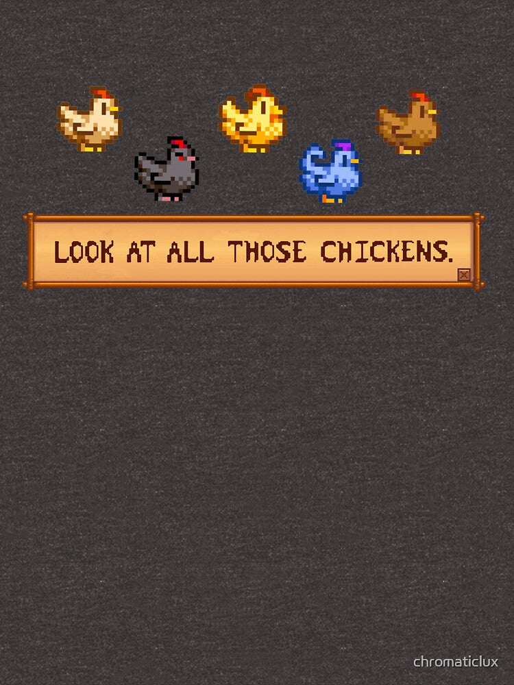 Look At All Those Chickens - Stardew Valley by chromaticlux
