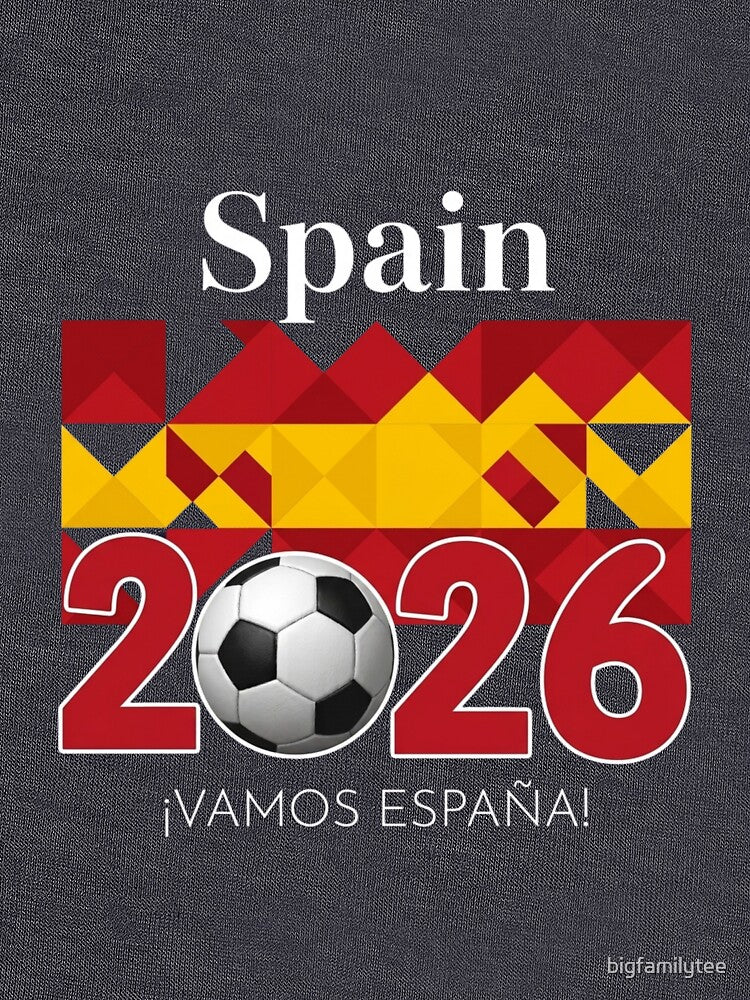 Spain Soccer Shirt 2026 | Spain Fan Tee | Football Supporter Shirt | Spain Team Outfit by bigfamilytee