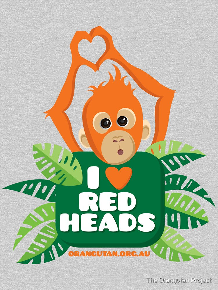 I heart (love) redheads by The Orangutan Project