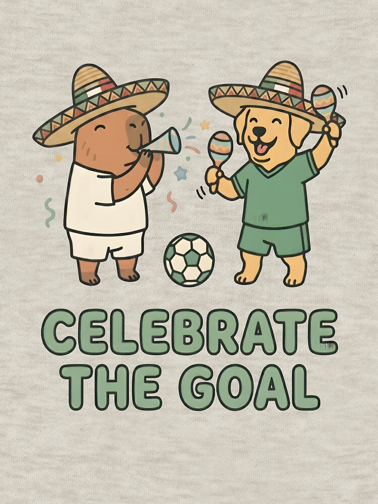 Celebrate The Goal Capybara Dog Sombrero Soccer by laughingshirts