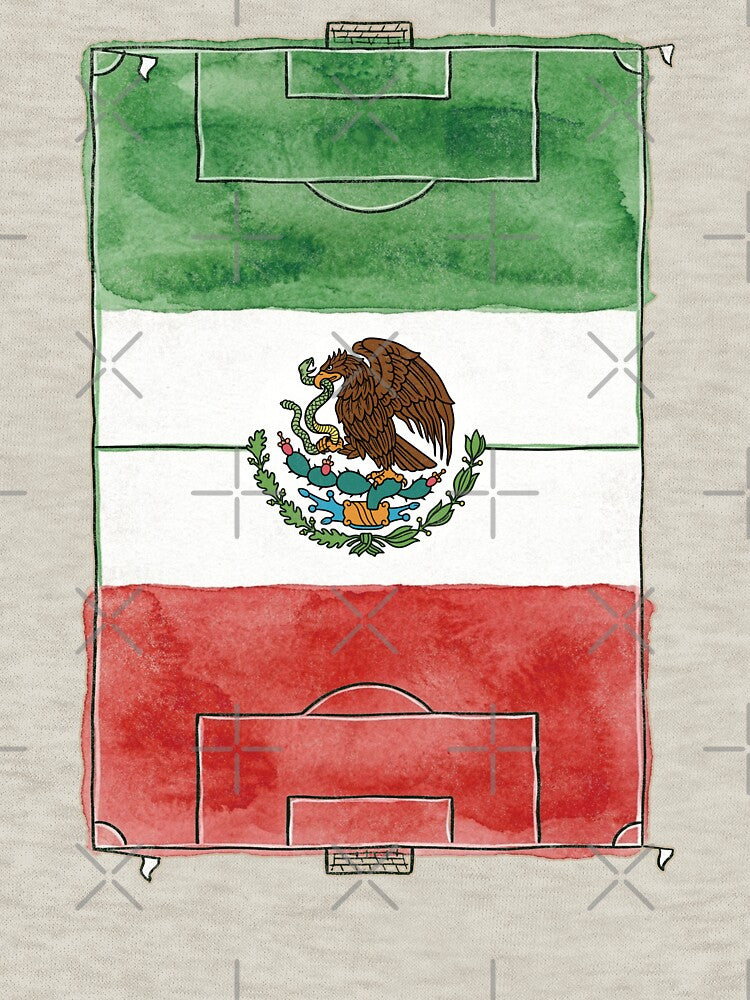 Vintage Mexico Soccer Field Flag. vintage. by EunsooLee