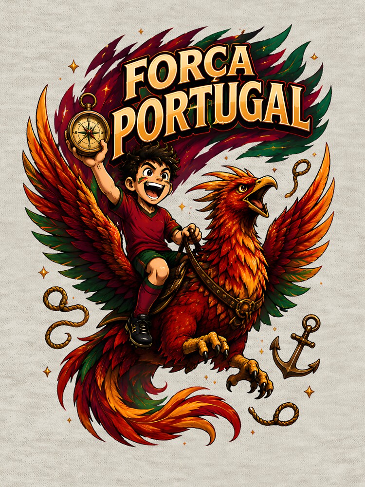 Portugal Phoenix Football Fan T-Shirt by Drofted